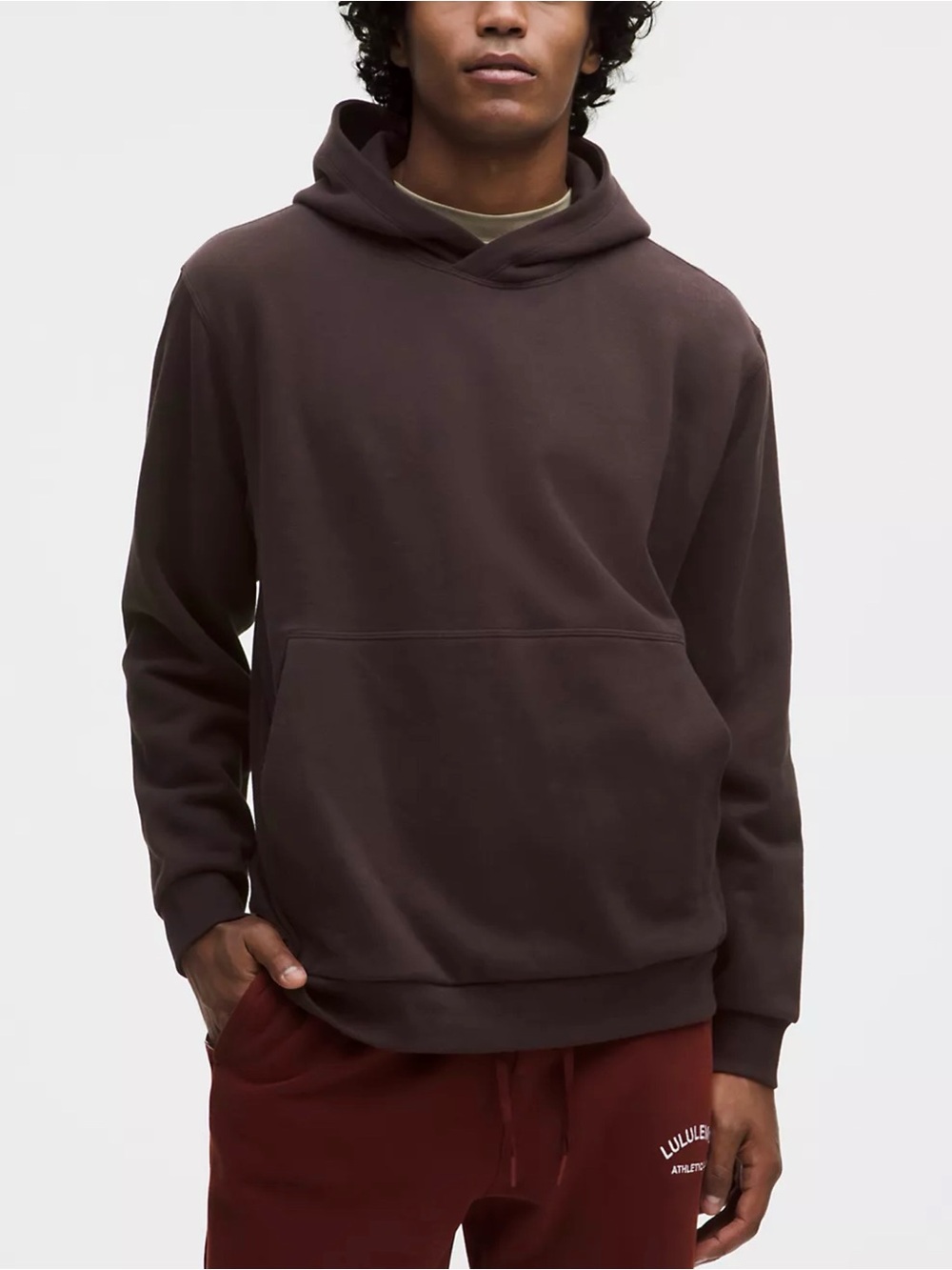 Lululemon Steady State Pullover Hoodie Sz L In Sequoia